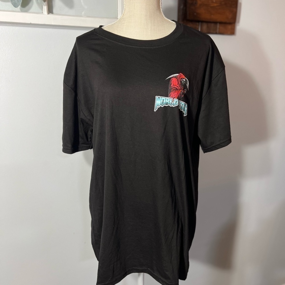 Restricted to All Grim Reaper World Tour Graphic T-shirt Men's X-LARGE Band Tee